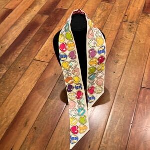 Coach purse tie scarf